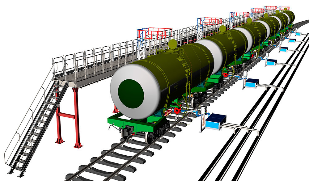 Противопожарная защита железнодорожных сливо-наливных эстакад