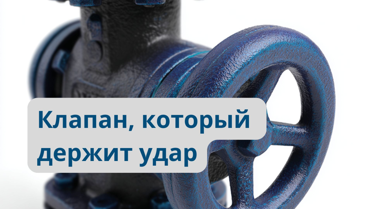 Клапан, который держит удар: для пара, воды и масла