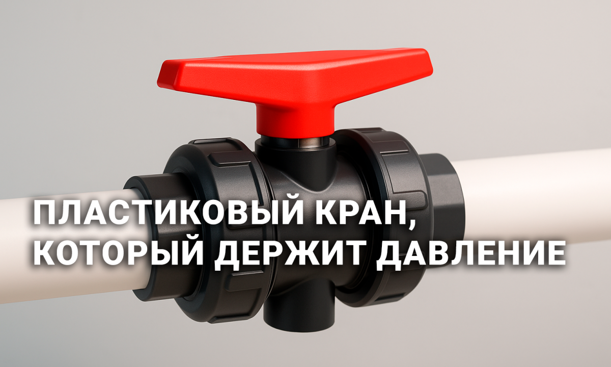 Экономия до 40%: пластиковый шаровой кран DN.ru вместо металлической арматуры