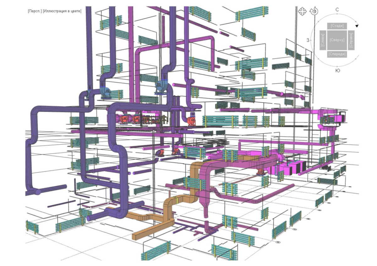 Проектирование установки пористой аммиачной селитры в Model Studio CS