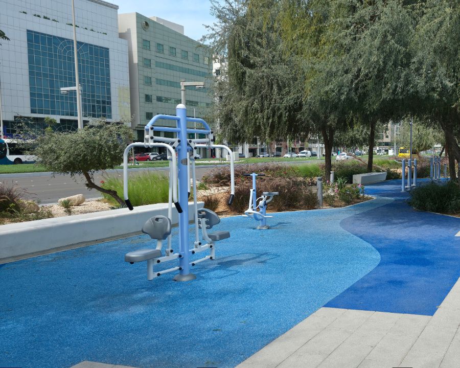 Спортивная зона Лебера появилась в новом парке Абу-Даби