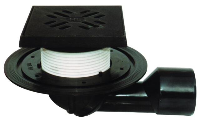 Трап с чугунной решеткой для балконов и террас HL81G