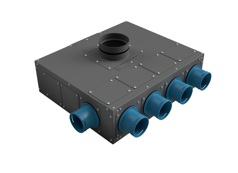 Воздухораспределительный коллектор H=160 мм, 75*10