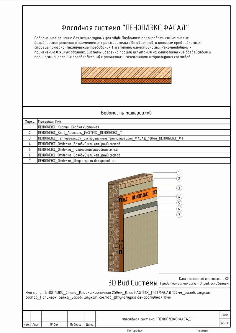 Альбом 2D узлов для системы ПЕНОПЛЭКС ФАСАД