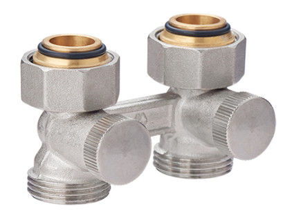 MVI Узел нижнего подключения 2х вентильного прямой TR.410