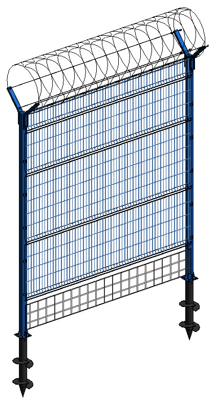 Ограждение со сварной панелью ЕГОЗА