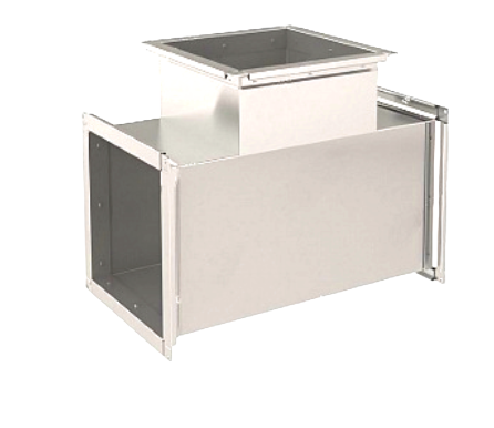 Тройник прямоугольный - нержавеющая сталь smay