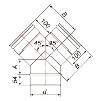 Y-образный тройник для дымохода