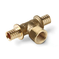 Тройник аксиальный латунный Pro Aqua с внутренней резьбой
