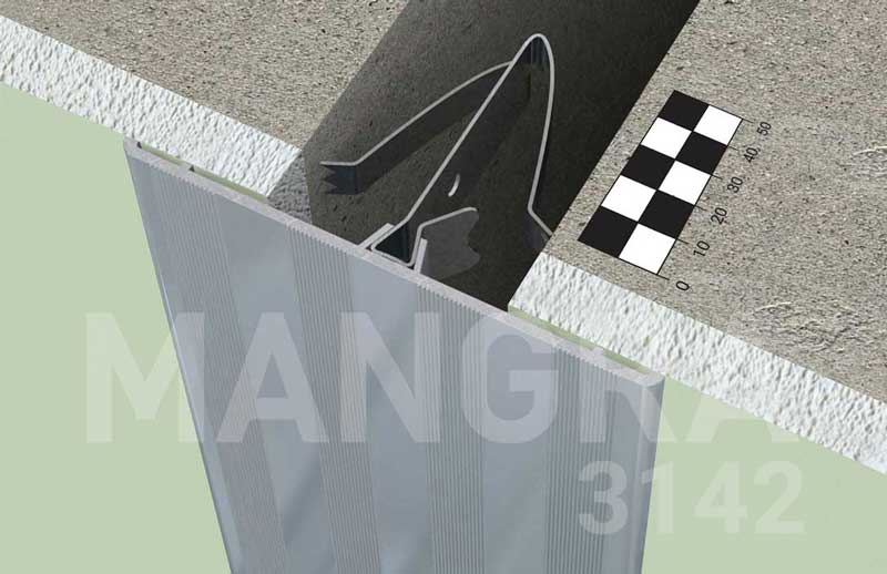 Накладной дефшов 50-120 мм в стене и потолке MANGRA 3142