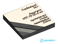 Перекрытие пуст220, Нпп ЛЭ(Э)6, стяжка50, плитка13