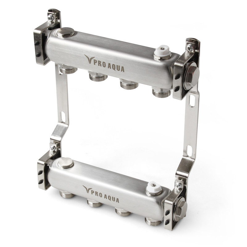 Коллекторный блок без запорных клапанов PRO AQUA 2 отв