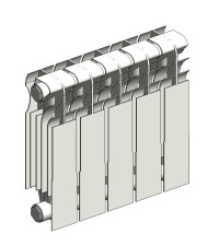 Биметаллический секционный радиатор «РБС-300/95»-5 П