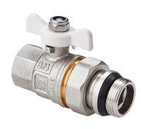 MVI Кран шар. с полусг. с кольц. вн-нар бабочк прям. BV.521