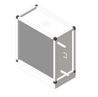 Секция рекуператора, приточная часть SUPB, RG