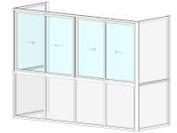 Лоджия усиленная поворотная П-образная Vidnal VP-04