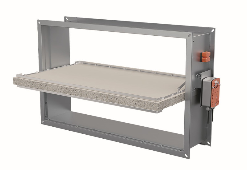 Противопожарный огнезадерживающий прямоугольный клапан KZO-2