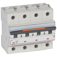 Автоматический выключатель DX³ - 25 кА - D - 4П - 400 В~ - 63 А - 6 модулей