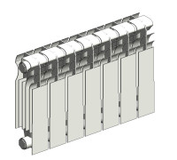 Биметаллический секционный радиатор «РБС-500/95»-7 П