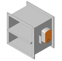 Клапан канальный прямоугольный НО СЛ-КПП