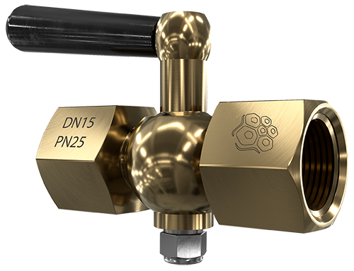 Кран пробковый для манометра РАШВОРК арт. 777-015-25