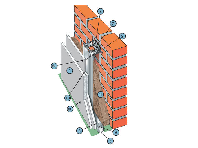 Облицовка С683 с однослойной облицовкой Аквапанель