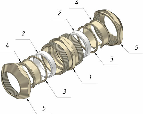 МТТ (15..40) — МУФТА СОЕДИНИТЕЛЬНАЯ НЕРЖ СТАЛЬ (ТРУБА-ТРУБА)