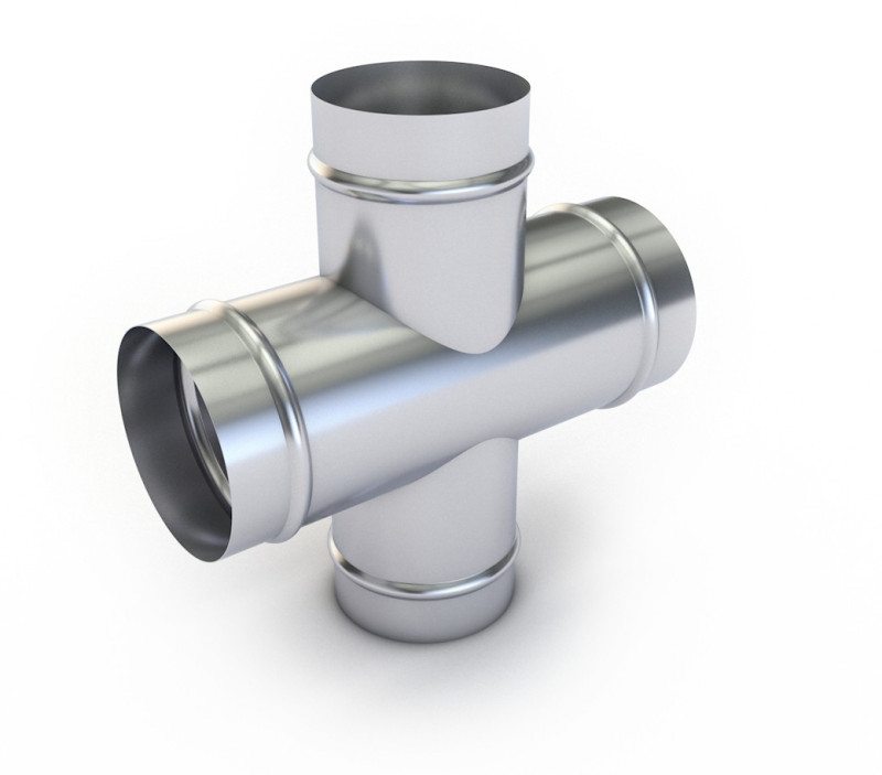 Крестовина круглая - нержавеющая сталь smay