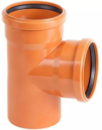 Тройник 87 НПВХ редукционный AQUAVIVA