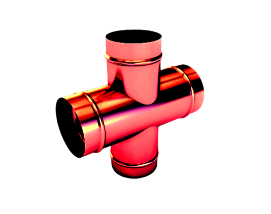 Крестовина круглая - для дымоудаления smay