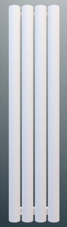 Дизайнерский вертикальный радиатор ROUND, 4 секции, 750 мм