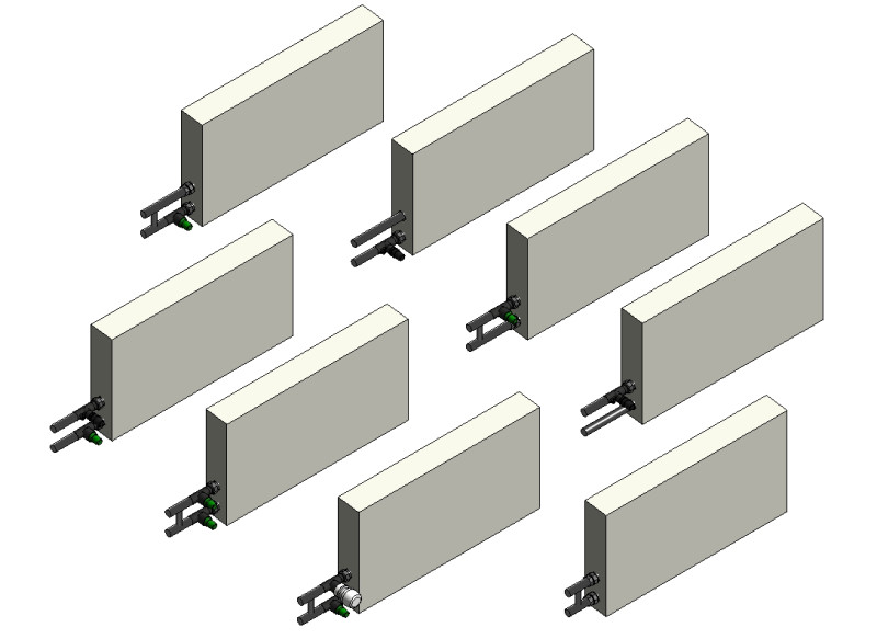 BIM-модель: Конвектор отопительный травмобезопасный стальной настенный  проходной ГОСТ 31311, Q=1593 Вт скачать бесплатно