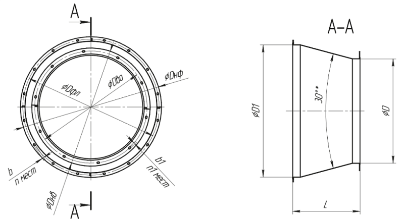 Диффузор для вентилятора VO