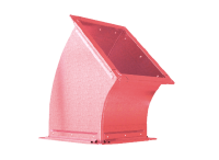 Отвод прямоугольный 45 гр - для дымоудаления smay