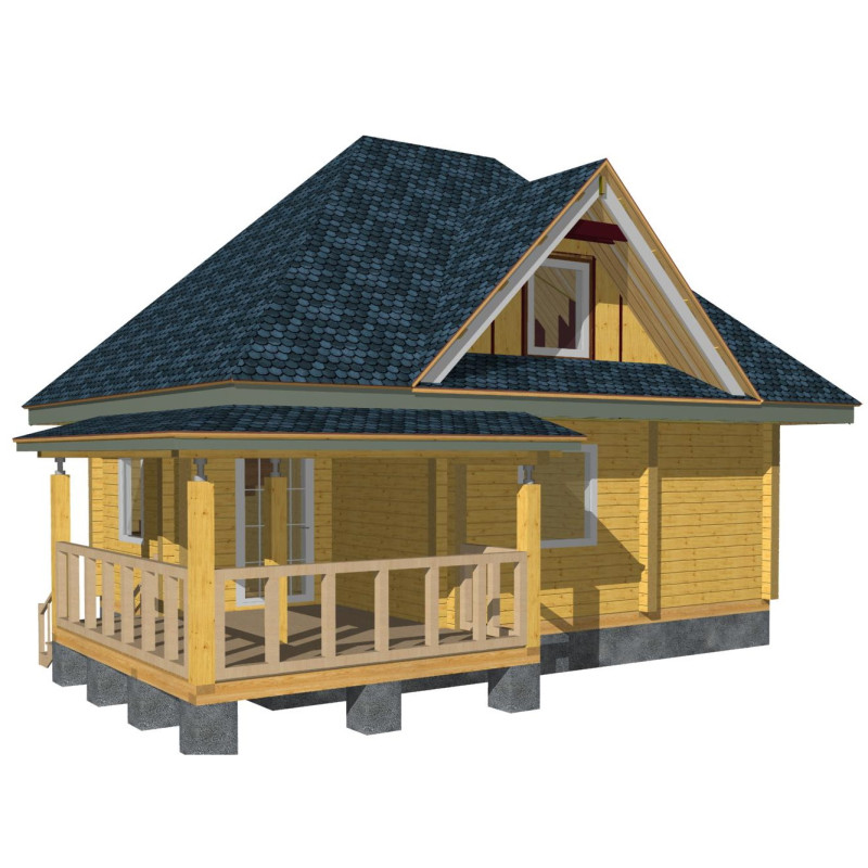 Дом из профилированного бруса Заимка №154