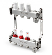 Коллекторный блок с расходомерами PRO AQUA V500MB 10 отв