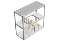 Блок контейнер с леcтнцией