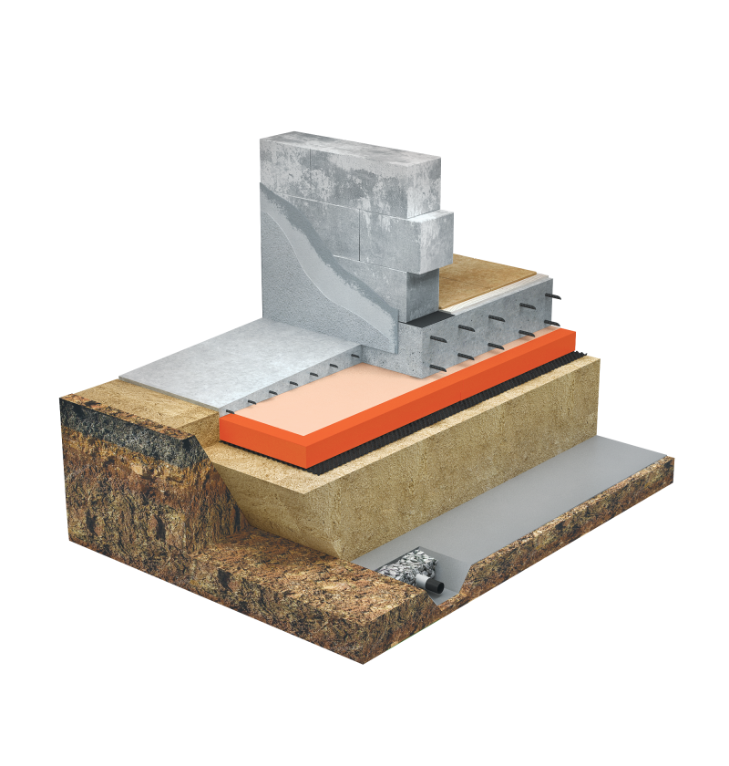 Плитный фундамент неотапливаемых зданий