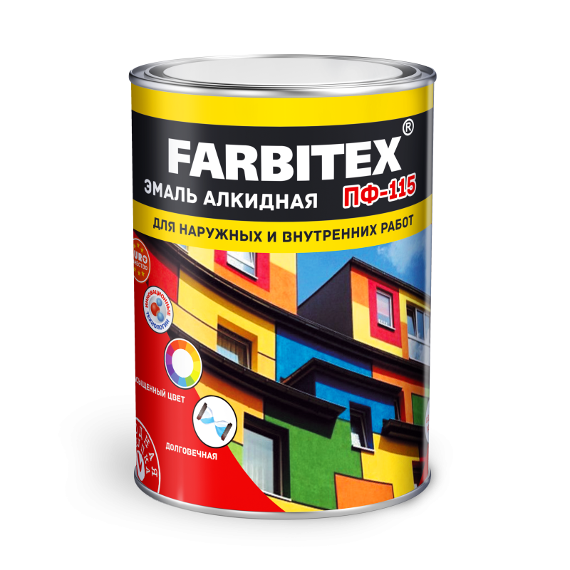 Эмаль алкидная ПФ-115 FARBITEX