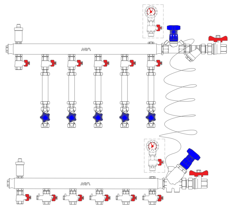 Узел коллекторный MF1-40S-25R-5-15-P(M)A