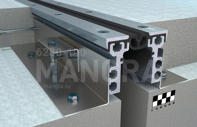 Закладной дефшов 80-100 мм в полу MANGRA 6280