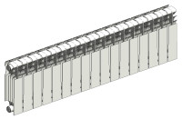 Биметаллический секционный радиатор «РБС-300/95»-17 П