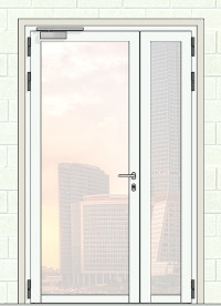 Дверь остекленная ДПО-Огнедекор-02/60
