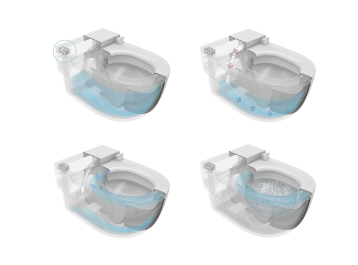 Meridian In-Tank Унитаз подвесной с бачком