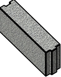 Керамзитобетонные блоки для стен полнотелые шириной 120 мм
