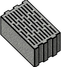 Керамзитобетонные блоки для стен пустотелые шириной 300 мм