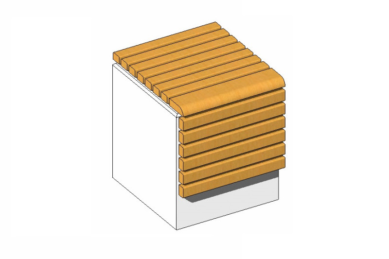 Библиотечные элементы архикада. Модели скамеек ревит.