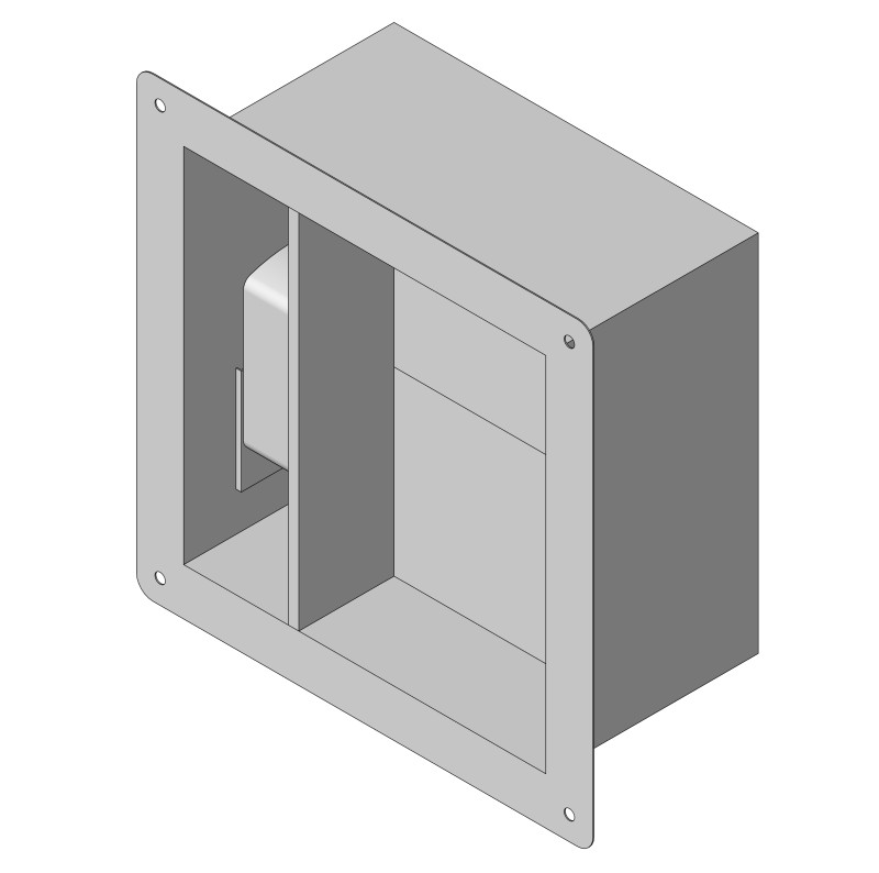 Клапан стеновой лифтовой прямоугольный НЗ СЛ-КПП-Л1