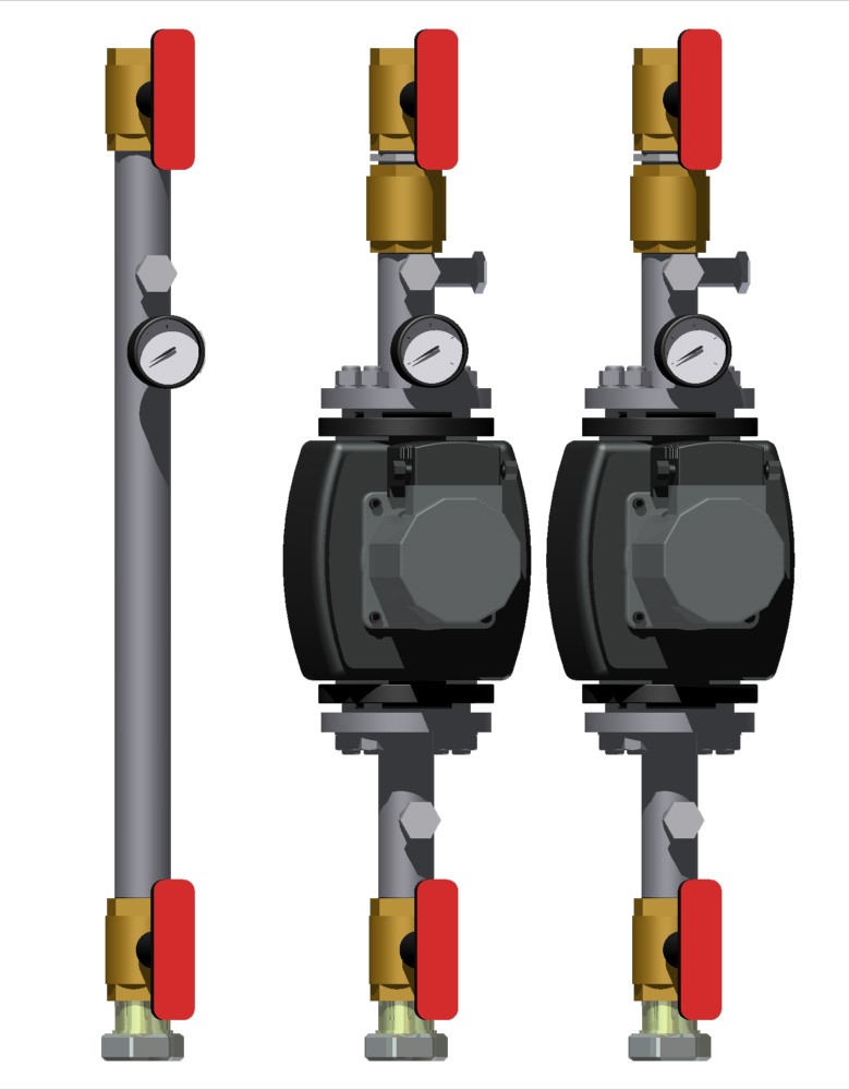 Модуль прямой D40 2х с IMPPUMPSGHNbasic II 40-190F3x400V