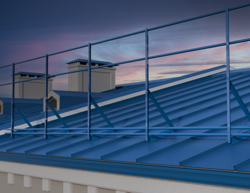 Ограждение кровли ROLLED Опт. на Фальц. кр. H=1200 L=3000мм